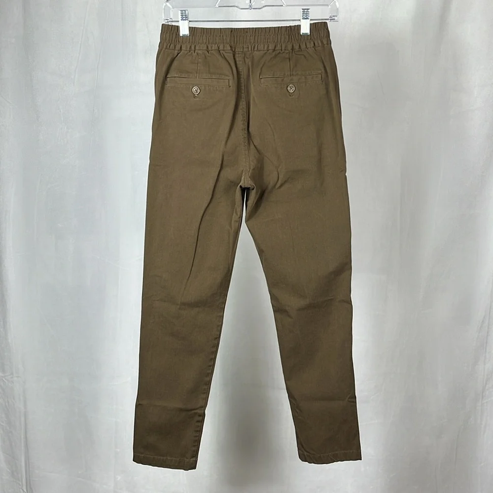 J. Crew Slim Stretch Cotton Blend Dock Pants in Cattail Brown.‎